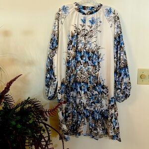 Floral Ruffle Bottom Dress